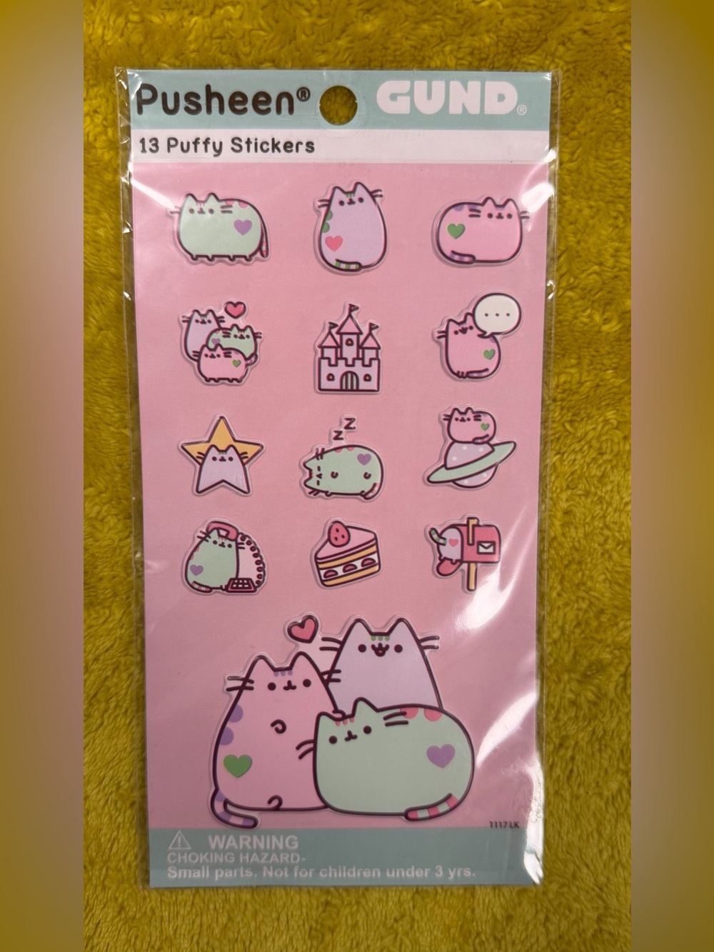 NWT Pusheen Bubble Stickers